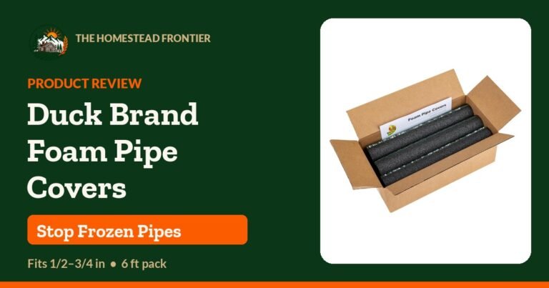 Duck Brand Foam Pipe Covers Review: Insulate Homestead Pipes Before They Freeze