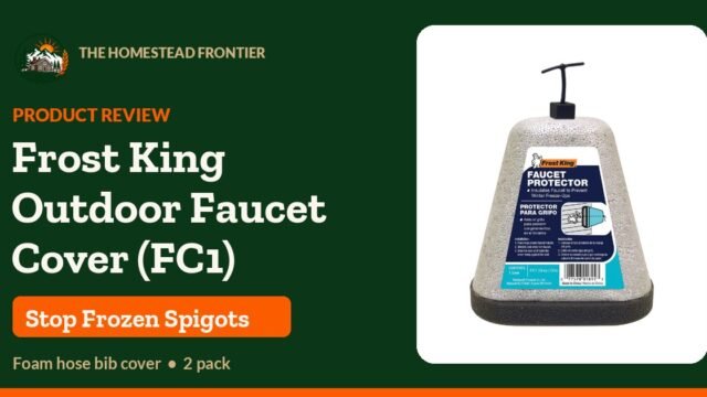 Frost King FC1 outdoor foam faucet cover product review - The Homestead Frontier