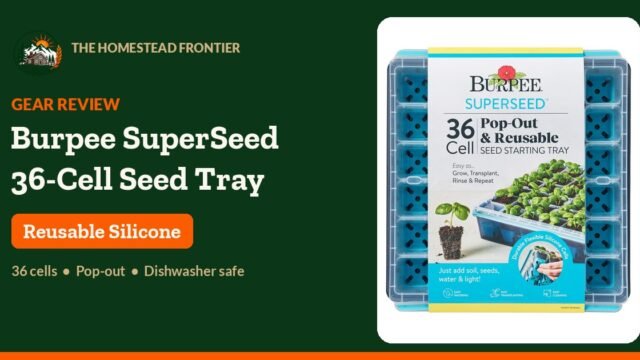 Burpee SuperSeed 36-cell silicone seed starting tray - The Homestead Frontier