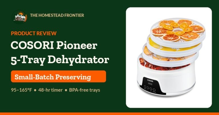 COSORI Pioneer 5-Tray Food Dehydrator Review: A Compact Dehydrator for Small-Batch Preserving