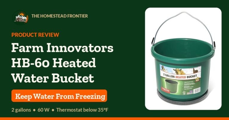 Farm Innovators HB-60 Heated Water Bucket Review: Keep Chicken Water From Freezing