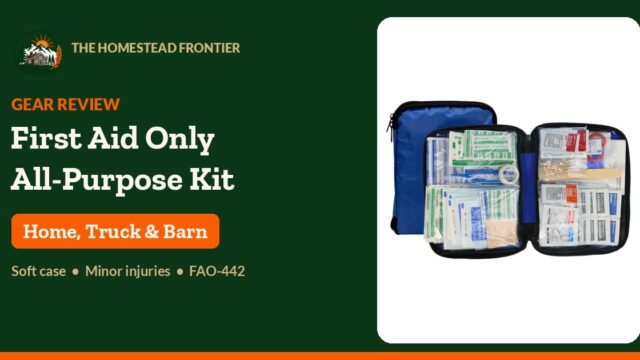 First Aid Only 298-piece all-purpose first aid kit in its soft case - The Homestead Frontier