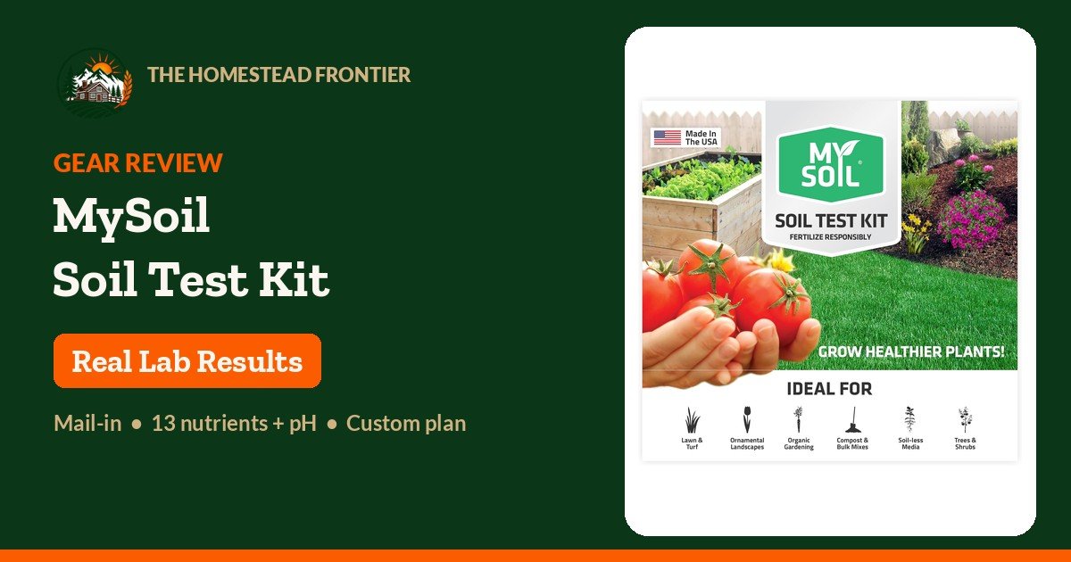 MySoil mail-in soil test kit - The Homestead Frontier