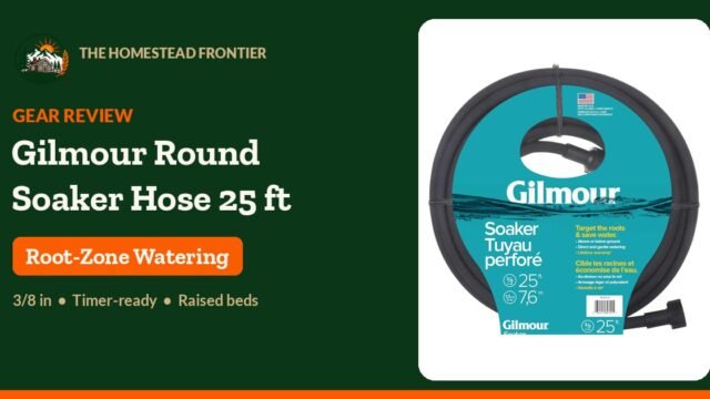 Gilmour round soaker hose 3/8 inch x 25 feet - The Homestead Frontier
