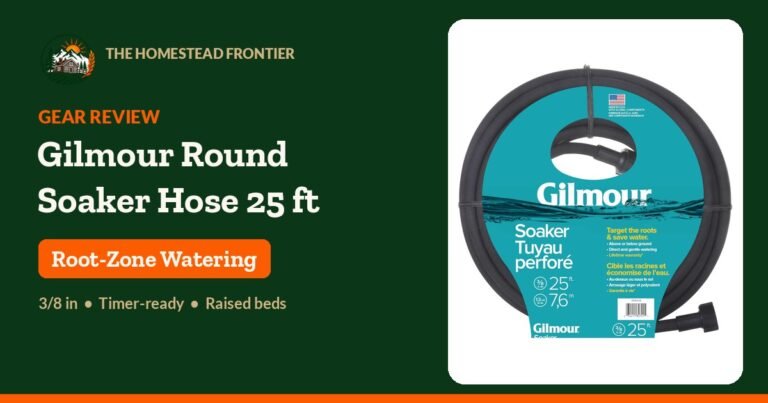 Gilmour Round Soaker Hose (25 ft) Review: Simple Root-Zone Watering for Raised Beds and Rows