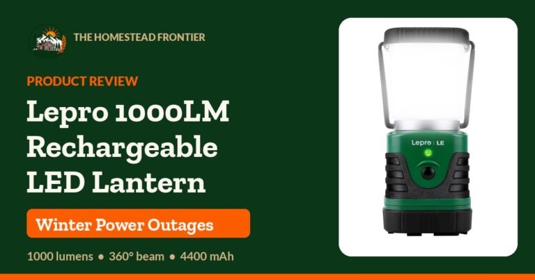 Lepro 1000LM Rechargeable LED Lantern Review: An Emergency Lantern for Winter Power Outages