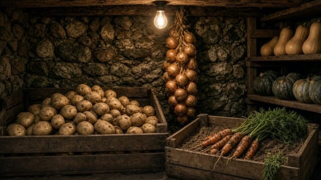 How to build a simple root cellar for storing the harvest